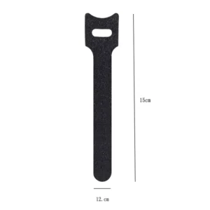 CHINEE Factory Black Nylon Cable Ties 150mm Self Locking Hook and Loop 12mm Width Reusable