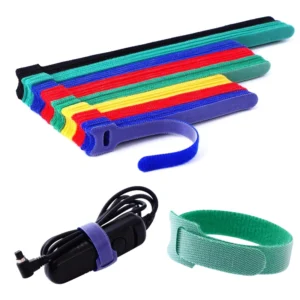 CHINEE Factory Custom Cable Ties Hook and Loop Custom Logo Nylon Hook and Loop Ties