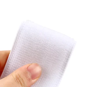 CHINEE Factory Customize Size Black and White 100% Polyester Elastic Hook Loop Tape