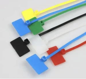 CHINEE Factory Direct 100 Pcs 2.5x150mm 6 Inch Nylon 66 Cable Marker Ties Self Locking Colored Zip Ties UV Resistant for Industrial