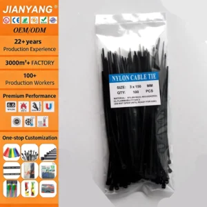 CHINEE Factory Direct Nylon Cable Ties Multiple Sizes Customizable High Quality Low Price for Industrial Use