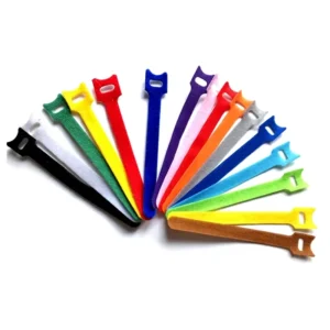 CHINEE Factory Direct Wire Harness Belt T Shaped Double Self Adhesive Cable Tie 10 Color Spot Back to Back for Tape Polyester Nylon