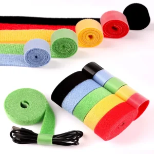 CHINEE Factory Double Side Self Gripping Nylon Reusable Back to Back Hook and Loop Cable Ties Roll