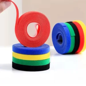 CHINEE Factory Double Sided Hook and Loop Straps Multi Colour Velcro Cable Ties Wire Management for Home Office Data Center