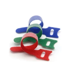 CHINEE Factory Double Sided Reusable Straps Colorful Eco Friendly Cable Tie Wraps with Back Hook Loop Fastener