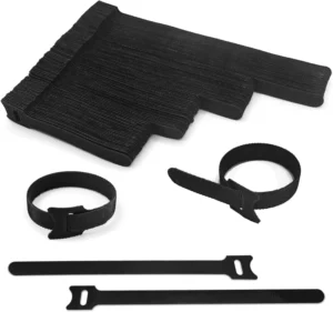 CHINEE Factory Eco-Friendly Self-Adhesive Double Sided Back Back Hook Loop Cable Tie Fastening Adjustable Cable Strap