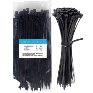 CHINEE Factory High Quality Self Locking Nylon Cable Ties CE RoHS Certified Reusable Zip Tie Black White 3.6x300mm Length Operating