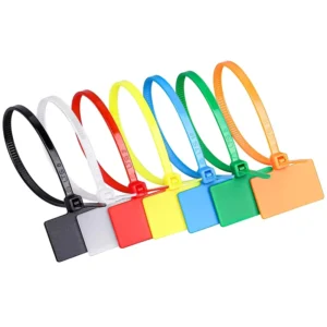 CHINEE Factory PA66 Label Cable Ties Self Locking Writeable Marker Tag Identification Cable Ties