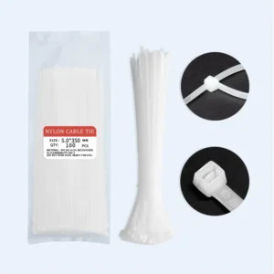CHINEE Factory Price 100pcs/Bag 5*200 Nylon 66 Self Locking Cable Ties Heat Resistant Acid & Erosion Control ROHS Certified