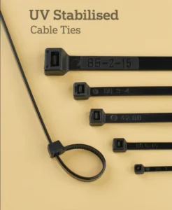 CHINEE Zhejiang Qianqian Electric OC47 Heavy Duty Nylon 66 Self Locking Eco Friendly Cable Ties 4.6mm X 155mm UV Resistant Push Mount