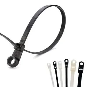 CHINEE Factory Sale Various Widely Used Plastic Nylon Push Fit Mountable Head Cable Tie with Round Head