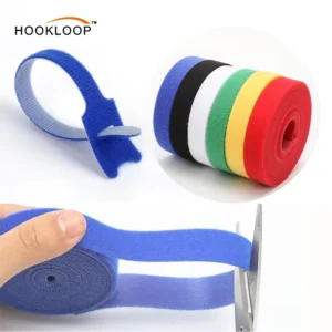 CHINEE Factory Stock Free Samples Custom LOGO Size Color Reusable Adjustable Cord Organizer Zip Ties for Computer TV Electronics