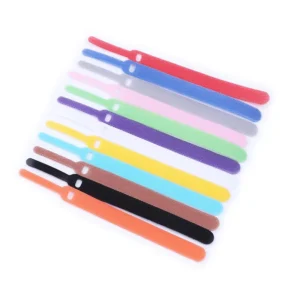 CHINEE Factory Supply Elastic Double Sided Self-Locking Hook & Loop Cable Ties Nylon Reusable Cable Management Tape Fastening