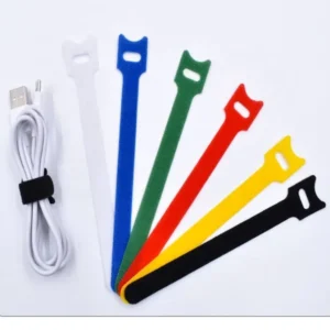 CHINEE Fastening Cable Ties Wires Cords Organizer Straps Adjustable Reusable Double Side Back to Back Hook and Loop Straps