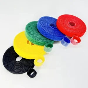 CHINEE Fastening Wires Cords Wire Organizer Straps Adjustable Reusable Self Locking Double Side Hook and Loop Cable Ties Roll