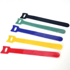 CHINEE Fastening Wraps Cable Wire Strap Custom Size Adjustable Reusable Double Side Back to Back Hook and Loop Strip