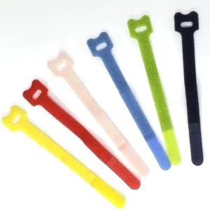 CHINEE Fastening Wraps Strap Reusable Wires Cords Management Double Side Adjustable Self Locking Nylon Hook and Loop Cable Ties Strip