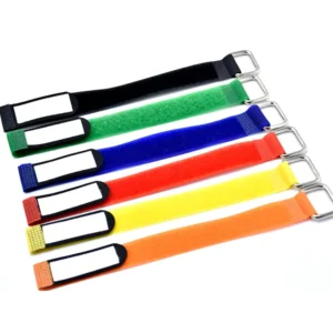 CHINEE Fastening Wraps Straps Adjustable Cable Ties Reusable Self Locking Metal Plastic Buckle Write Hook and Loop Straps