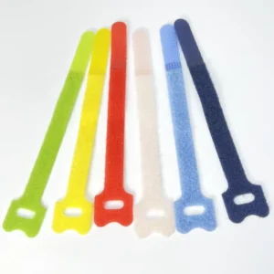 CHINEE Fastening Wraps Straps Double Side Colorful Adjustable Cable Ties Reusable Self Locking Nylon Hook and Loop Fastener Straps