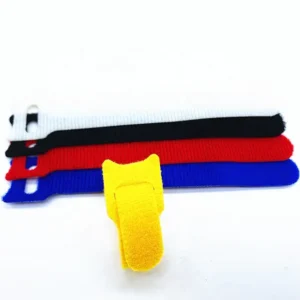 CHINEE Fastening Wraps Straps Double Side Colorful Adjustable Reusable Low Profile Micro Nylon Hook and Loop Cable Tie Strip
