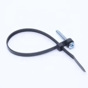CHINEE Fixed Head Fastener PA66 6inch Screw Mount Cable Ties Mountable Nylon Zip Ties