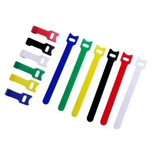 CHINEE For Double Sided T shaped Cat Head Data Cable Storage Tie Strap Reusable Nylon Self adhesive Back to back