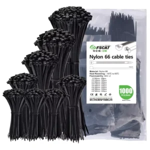 CHINEE For Factory Customized Self Locking UV Stabilized Nylon 66 Cable Ties Weather Resistant Black for Outdoor Electrical