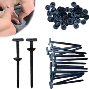 CHINEE For New Self locking Automotive Nylon Cable Ties Buckles 100 Pcs pack for 94HB Flame Retardant 40C +105C for Car