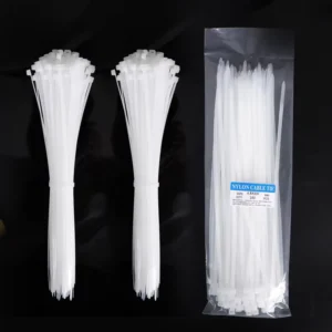 CHINEE Free Sample 1.8×100 Black and White Zipper Tie Self locking Cable Tie Pa66 Nylon Material UV resistant