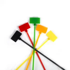 CHINEE Free Sample Custom Color Label Cable Zip Tie Nylon Id Marker Cable Ties 200 300MM
