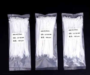 CHINEE GRS Certified Eco Friendly PP Cable Ties Recycled Polypropylene Straps for Bundling Packaging