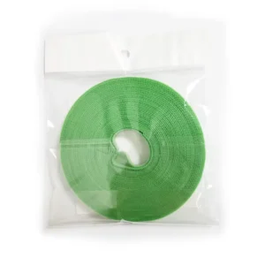 CHINEE Green Double Sided Self Adhesive Adjustable Hook and Loop Reusable Garden Ties Plant Tape