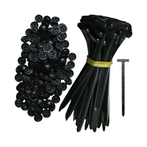 CHINEE HOOYU Car Plastic Cable Wire Tie Black Eco friendly Zip Ties 3.6*150mm Push Mountable Automobile Wrap Ties