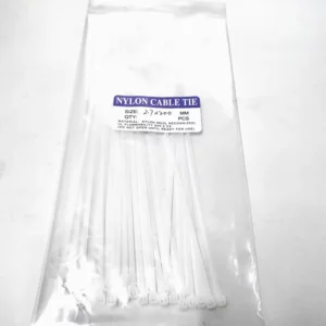 CHINEE Heat Resistant Unbreakable Custom Industrial Plastic Nylon Black and White Self-Locking Cable Ties