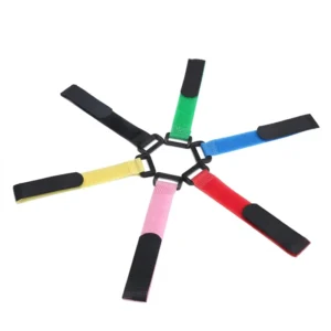 CHINEE Heavy Duty Reusable Hook Loop Cable Ties with Custom Adjustable Buckle