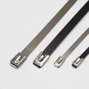 CHINEE Heavy Duty SS304 SS316 Stainless Steel Band Heat Resisting 0.25mm 0.3mm Self-Locking Cable Zip Ties for Indoor