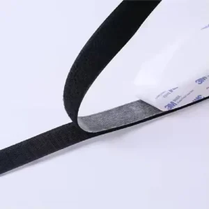 CHINEE Heavy duty Strong Double sided Self adhesive Hook loop Tape Roll Adhesive Backing Tape Strong Hook loop Fabric Fastener Tape