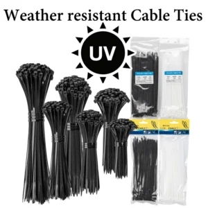 CHINEE High Quality 2.5*100 mm Nylon 66 Zip Ties Custom UV Resistant Heat Resistant Cable Fastener Plastic Cable Ties 100mm Made China