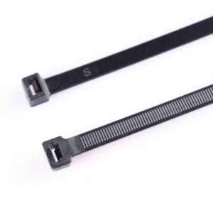 CHINEE High Quality 6″ Inch Black UV Resistant Self Locking Nylon66 Security Cable Zip Ties Eco Friendly Custom Plastic Cable Organizer