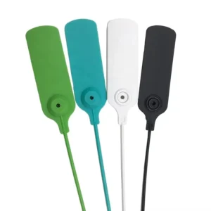 CHINEE High Quality Custom Disposable Anti-theft Numbered Tamper Hangtag String Lock Cable Tags With Printing Logo