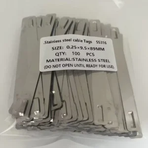 CHINEE High Quality Different Sizes Stainless Steel Dome Top Cable Marker Ties
