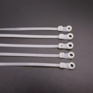 CHINEE High Quality Mounting Head Cable Zip Ties with Screw Hole Self Locking Nylon Cable Tie 0.2″ Wraps for Cord Management