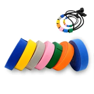CHINEE High Quality Reusable Eco Friendly Self Locking Hook & Loop Double Sided Recycled Nylon Adjustable Cable Ties Customizable