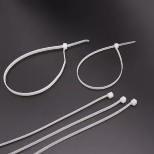 CHINEE High Quality White Nylon Cable Ties Self-Locking Factory Manufacture’s Injection Plastic Modling Custom Cutting Available