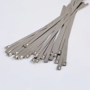 CHINEE High Strength Self Lock Stainless Steel Cable Tie UV Resistant Uncoated Steel Tie for Outdoor Pipeline Wiring Fixing Application