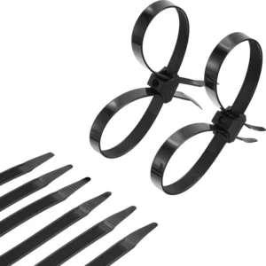 CHINEE High Strength Self-Locking Plastic Nylon Double Zip Ties Handcuffs Cable Ties