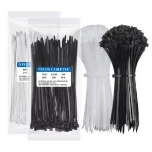 CHINEE High Strength Self closing Strong Nylon Flange Self locking Cable Tie Plastic Cable Ties Zippered Tie Wrap No Breaking