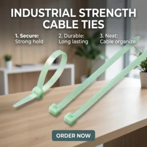 CHINEE High Temperature Nylon PA66 Cable Ties for Engine, Anti-Aging, Durable