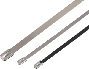 CHINEE High Temperature Resistant SS304 Cable Strap Tie 4.6*100mm Self Locking Stainless Steel Band 200mm Metal Zip Ties Raw Material