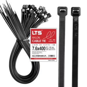 CHINEE High Tensile Flame Retardant Self Locking Cable Ties 7.6×400 Thickened Wear & Corrosion Resistant Tough Anti Break